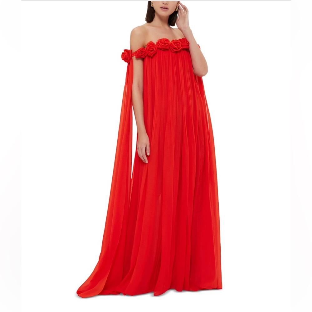 Leo Lin Camilla Rosette Gown BNWT